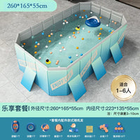 HKM-848339 Large Rectangular Above Ground Swimming Pool for Outdoor Use