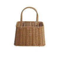 Top Choice Modern Ceramic Lacquer Storage Basket Luxury Natural Rattan for Holding Food Pet Items for Picnics