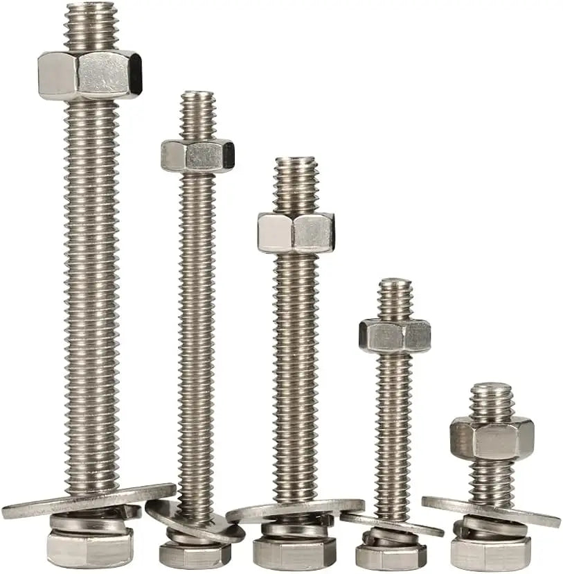 KTX-328659 M10 x 60mm Stainless Steel Hex Head Nut and Screw Bolts for T-Square Applications