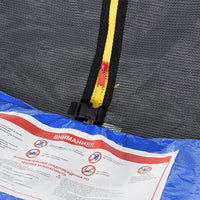 HKM-667539 Recreational Round Trampoline with Safety Net and Basketball Hoop for Outdoor Fitness - Available in 10FT and 12FT Sizes