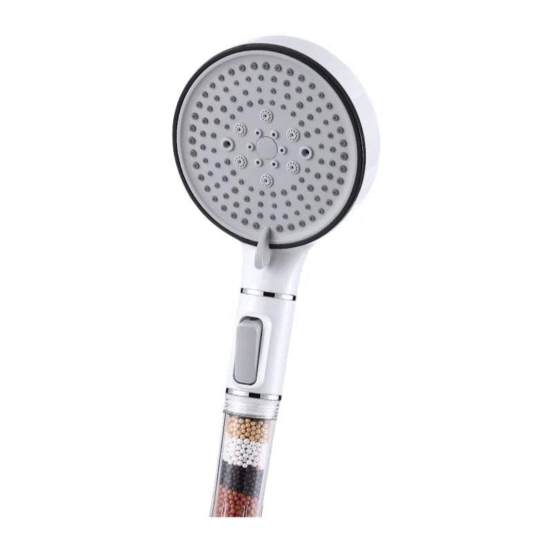 KTX-753491 High Pressure 5-Mode Handheld Mineral Rain Shower Head with Filter