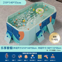 HKM-848339 Large Rectangular Above Ground Swimming Pool for Outdoor Use