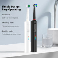 HKM-847635 Smart 45 Rotating Rechargeable Electric Toothbrush for Effective Oral Care