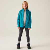 HKM-178835 Customized Design Girls Waterproof Jacket Garment Dyed Button Decorated