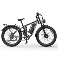 US Free Shipping YVY 26 Inch E Bike 48V 23Ah Fat Tire Dual Motor Electric Dirt Mountain Bike Electric Moped Bicycle for Adults