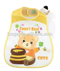 HKM-080531 Private Label Baby Feeding Bib for Eating Waterproof Washable Long Sleeve Romper Smock
