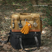 Custom Design 60L Utility Outdoor Tool Tote Bag Kitchen Organizer with Shoulder Strap Foldable Durable Camping Storage Bag