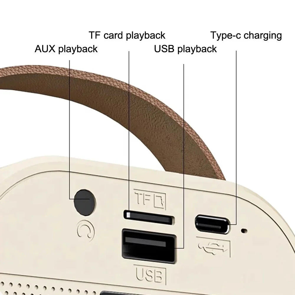 KTX-729747 Wireless LED Sound Bar with Rechargeable Battery and Microphone for Karaoke and Disco Parties
