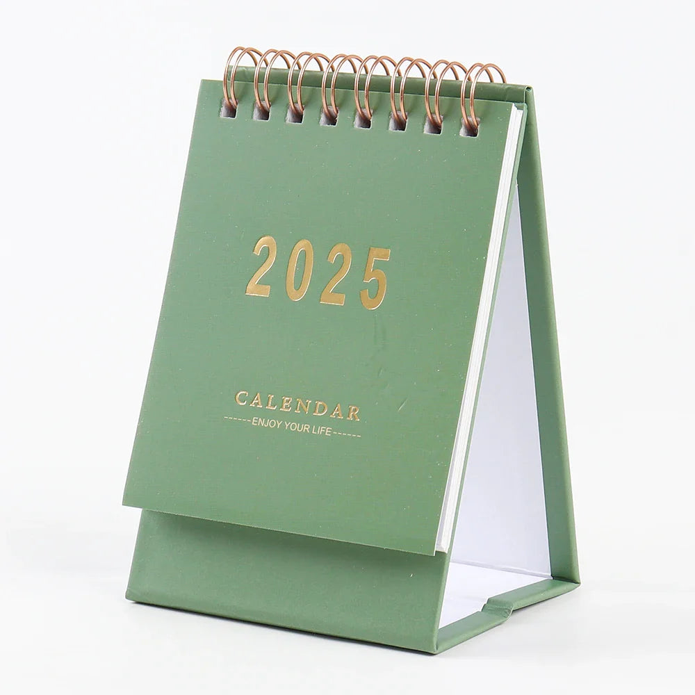 KTX-639635 Creative Portable Desktop Calendar for Office Use - Small Annual Planner