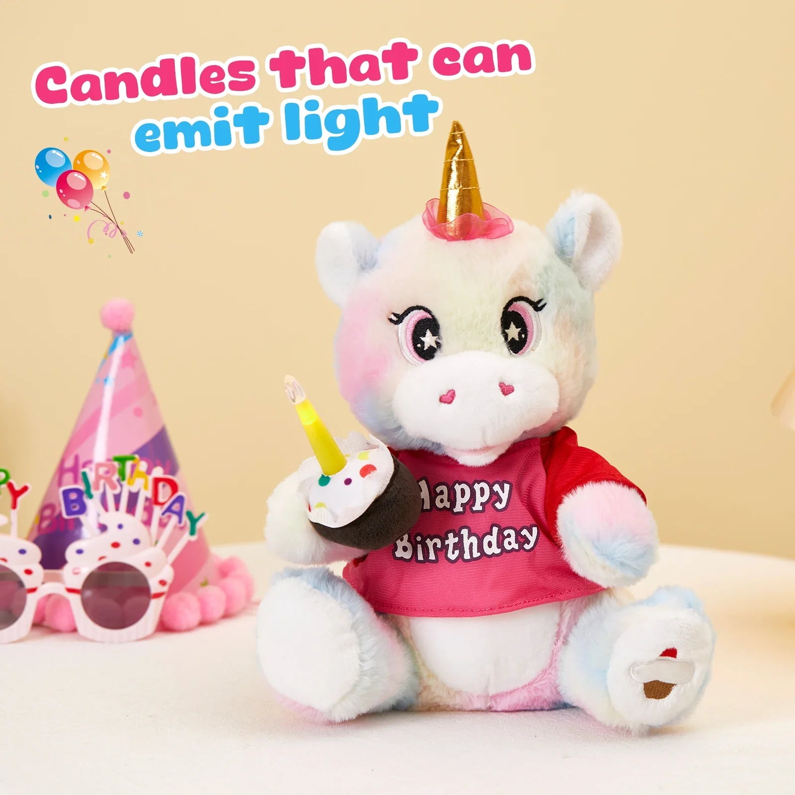 KTX-129171 Super Soft Electric Cartoon Unicorn Plush Toy for Kids – Ideal Birthday and Festival Gift