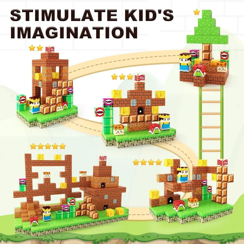 KTX-767251 Magnetic Building Blocks Set for Creative Play - Suitable for Kids Aged 3+