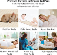 HKM-518995 Medium Reusable Bamboo Fiber Waterproof Puppy Pads for Pets