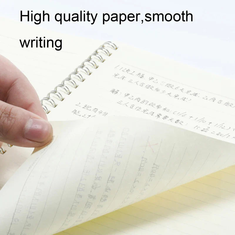 KTX-849747 Foska A5 B5 Spiral Notebook with 60 Sheets - Colourful Loose-leaf Daily Planner for Students and Office Use