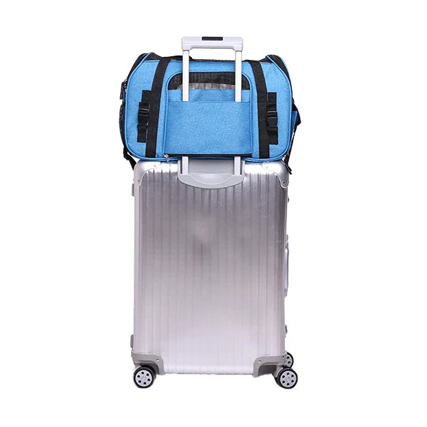 HKM-568723 Portable Multi-Function Outdoor Pet Carrier for Dogs and Cats, Soft-Sided with Zipper Closure and Oxford Material