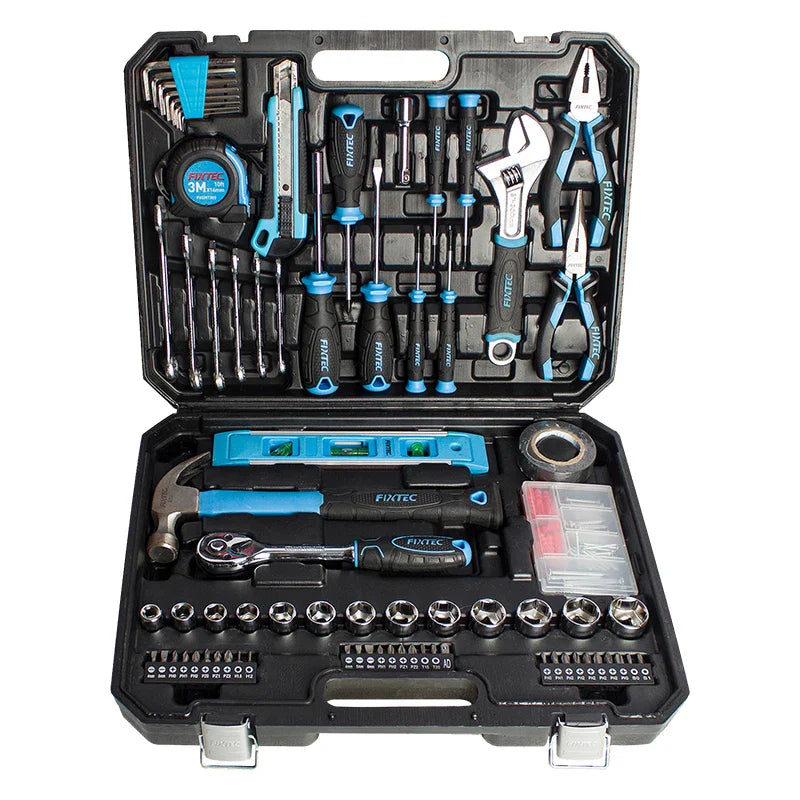 KTX-805523 234-Piece Socket Wrench Set with Hex Keys, Measuring Tape, Combination Spanners and Screwdrivers