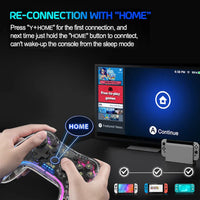 HKM-429651 RGB Wireless Pro Controller for Nintendo Switch, Switch Lite, OLED, Android, iOS, Windows PC
