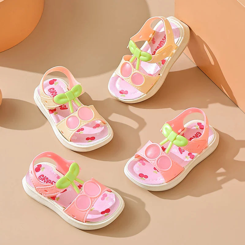HKM-820691 Latest Design Summer Casual Cartoon Infant SandalsSoft Sole Non-Slip Beach Shoes Baby Cute Outdoor Baby Slippers