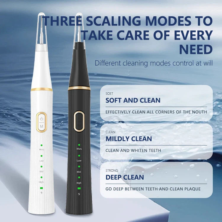 HKM-519955 Ultrasonic Tooth Cleaner Electric Plaque and Tartar Remover Teeth Whitening Kit