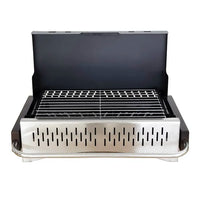 VTX-9602003 Portable Foldable Charcoal BBQ Grill Outdoor Camping Steel Barbecue Grill for Thanksgiving Party and Picnics Use