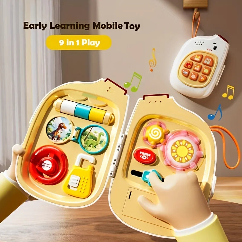 KTX-437587 Early Learning Music Mobile Phone Toy - Sensory Activities for Pretend Play and Child Development
