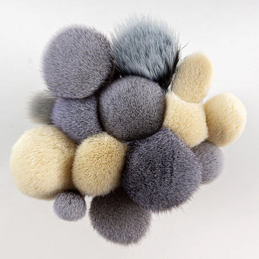 HKM-701907 30-Piece Synthetic Hair Makeup Brush Set for Powder and Foundation Application