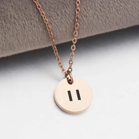 HKM-576659 Silver Engraved Disc Coin Round Pendant Necklace Women Mother Custom Blank 925 Sterling Silver Laser Engrave Jewelry