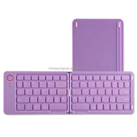 HKM-100819 Folding Bluetooth Keyboard for Tablets and Phones, Ultra Thin Design, Compatible with iPad and More