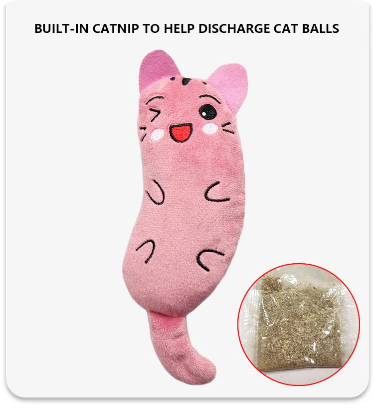HKM-424147 Catnip Plush Interactive Mouse Toy for Cats - Assorted Colours Available