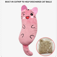 HKM-424147 Catnip Plush Interactive Mouse Toy for Cats - Assorted Colours Available