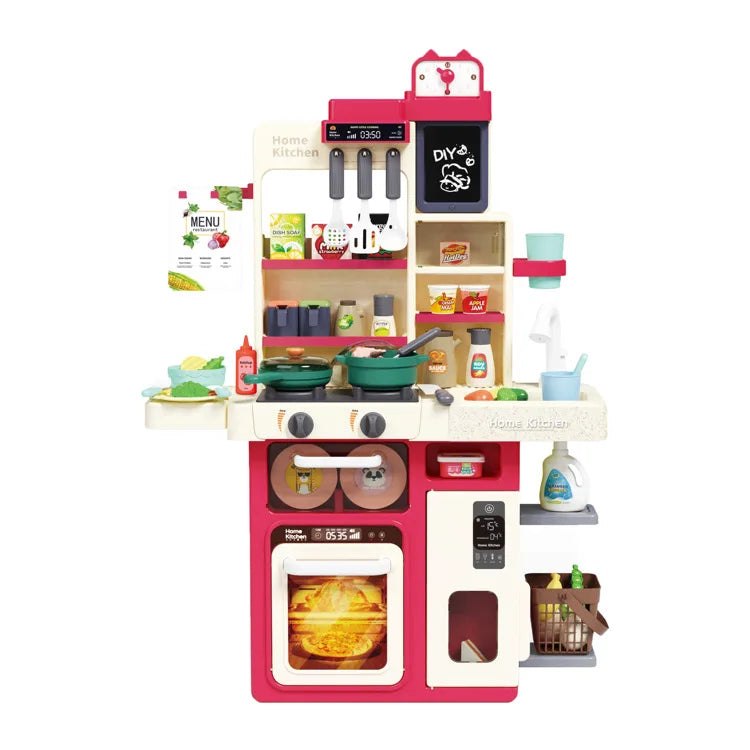 KTX-455699 Educational Pretend Play Kitchen Toy Set for Kids Aged 3-8 - Durable PC Plastic Material