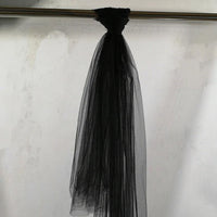 Swiss Dot Tulle Chair Sashes Organza Chair Back Bow Sheer Yarn Chair Covers for Wedding Banquet Party Event Decoration