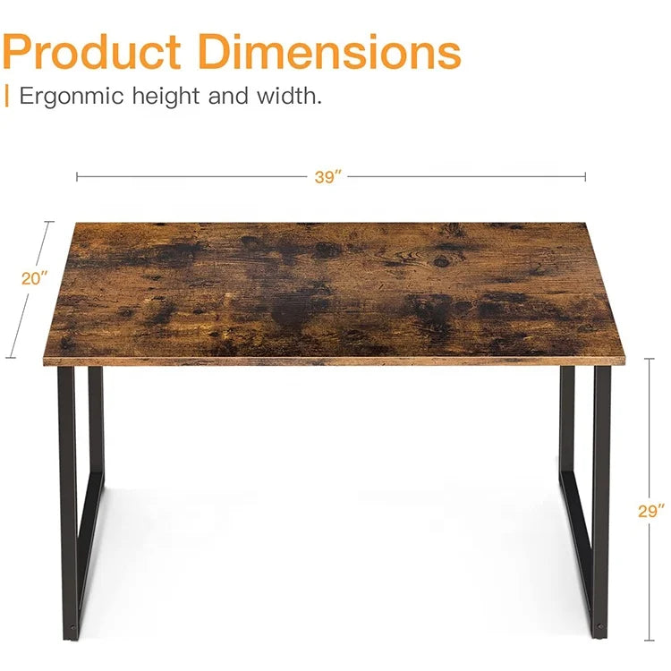 KTX-218835 Wooden Computer Desk for Study and Writing - Sturdy Wood Furniture