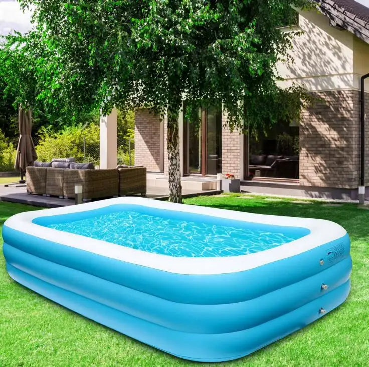 HKM-274323 Inflatable Outdoor Swimming Pool for Adults and Kids - Perfect for Garden Use