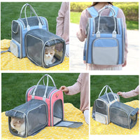 HKM-750675 Airline-Approved Portable Pet Carrying Backpack for Dogs and Cats - Custom Travel Pack