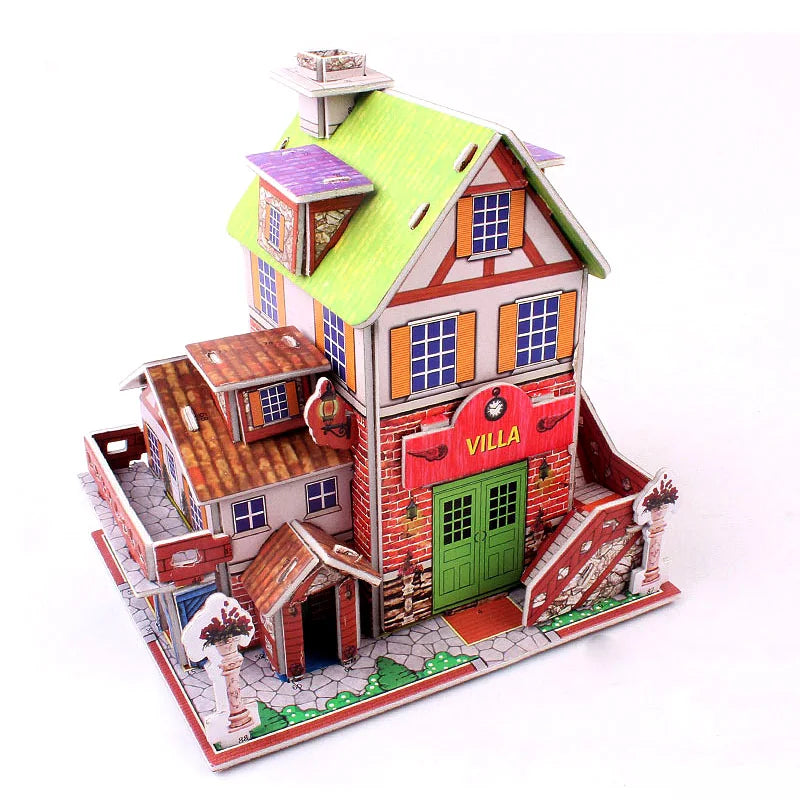 KTX-236371 Children's Creative DIY 3D Foam Paper Puzzle Model Building Toy