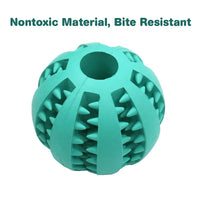 HKM-290771 Interactive Non-toxic Solid Rubber Dog Ball Toy - Bite Resistant Squeaky Chew Accessory