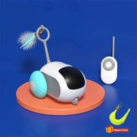 HKM-472723 Smart Interactive Cat Toy Car with Remote Control - Automatic Rolling Ball for Indoor Pets