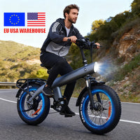 USA EU Warehouse Fast Shipping 48V 13AH 20inch Fat Tire Rear Hub Motor Folding Ebike Electric Mountain Bike 60 km