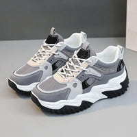 HKM-540435 SH201 New Colored Mesh Women's Board Shoes Summer Breathable Thick Sole Running Shoes Student Fashion Casual Shoes