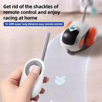 HKM-472723 Smart Interactive Cat Toy Car with Remote Control - Automatic Rolling Ball for Indoor Pets