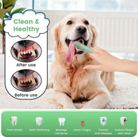 HKM-438803 Silicone 360 Degree Finger Toothbrush for Pet Teeth Cleaning - Soft Food Grade Design