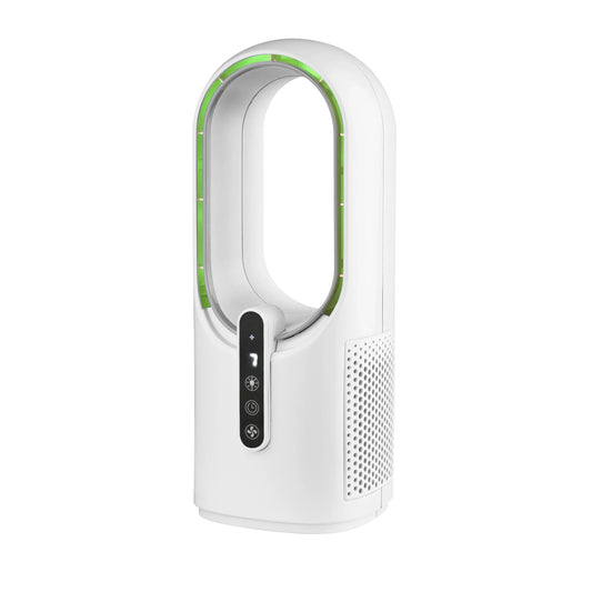 KTX-737683 Bladeless Tower Fan with Type-C Recharge, Night Light and Multiple Speed Settings