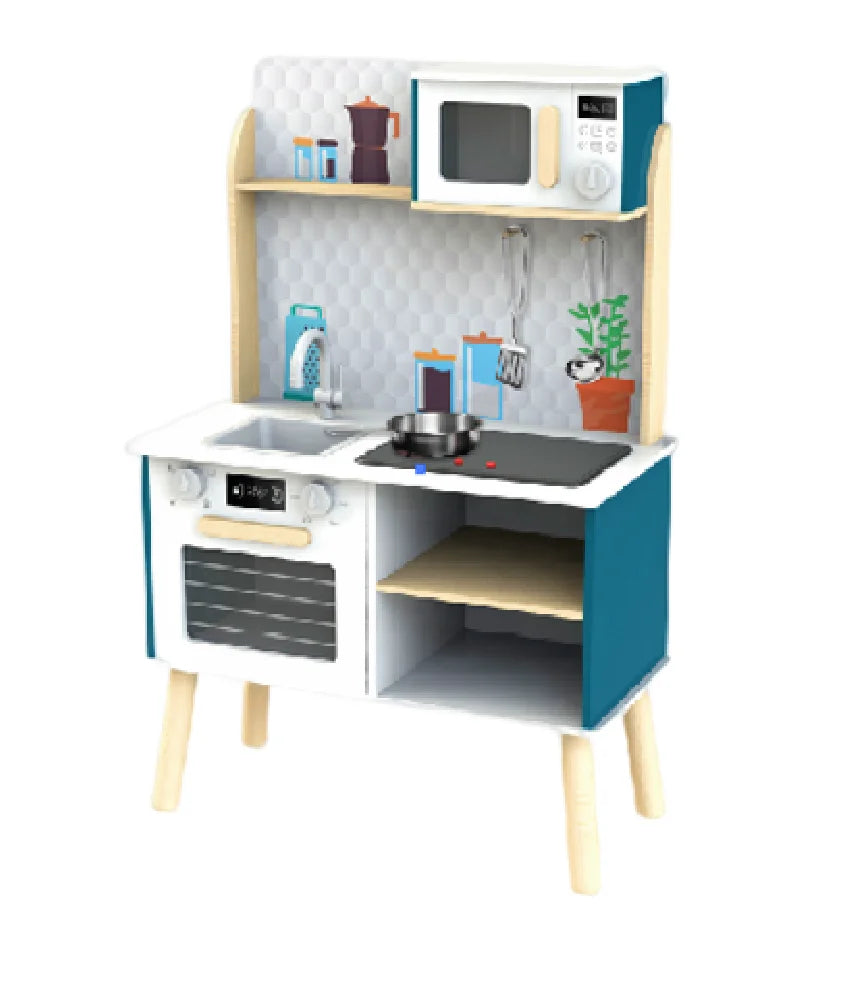 KTX-953811 Outdoor Wooden Mud Kitchen Play Set for Kids - 2024 Design