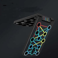 HKM-813267 Multifunctional Foldable Push-up Board with Resistance Bands for Home Gym Fitness