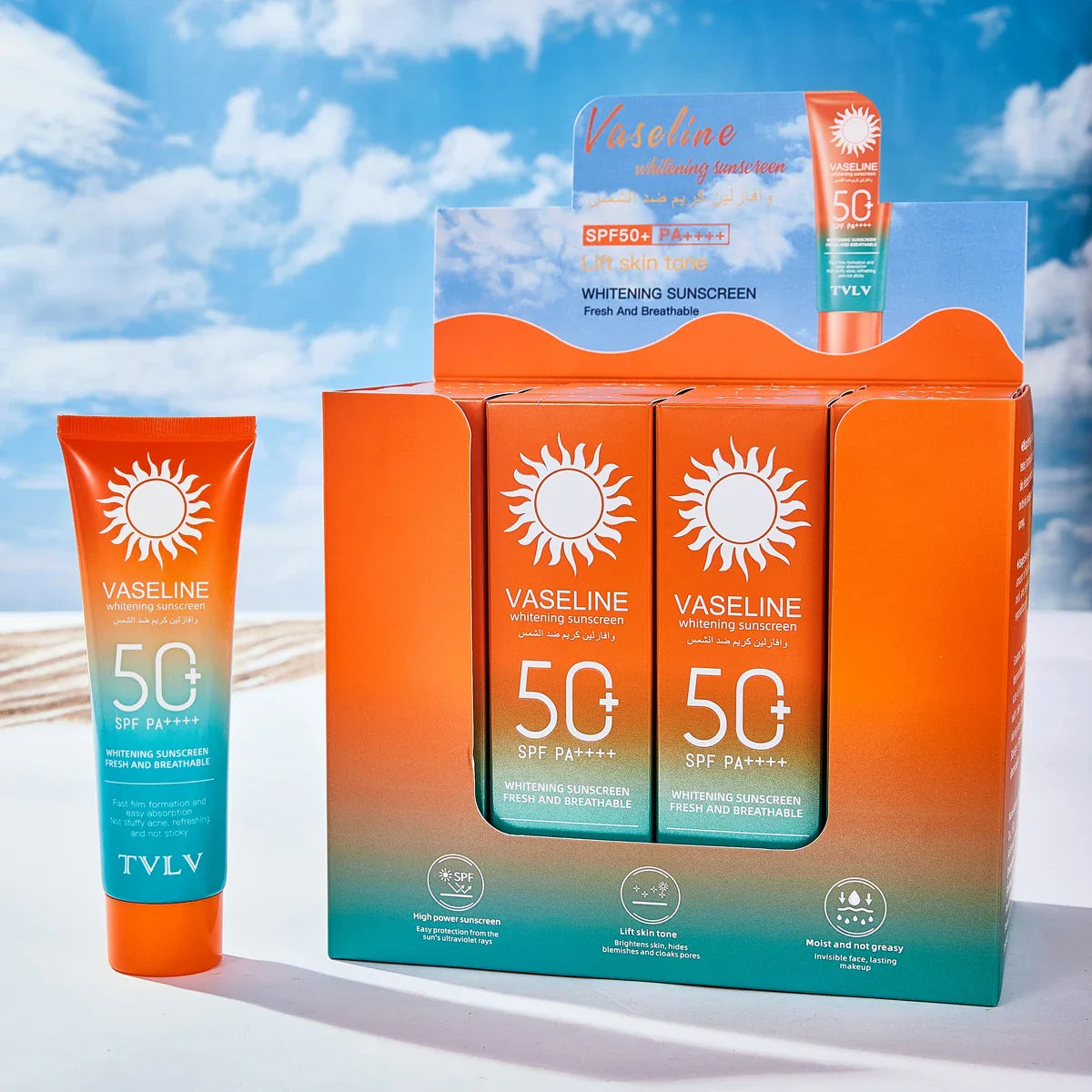 HKM-981011 High SPF 50+ Sun Cream Lotion for Women - Anti-UV Sunscreen for Face Care