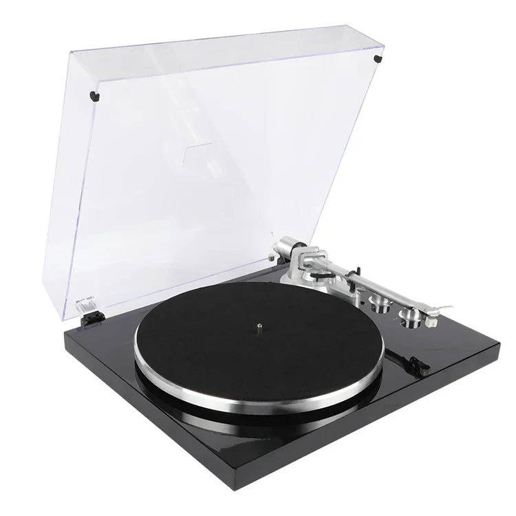 KTX-251731 Fully Automatic Wooden Vinyl Record Player with Nostalgic Mechanical Design