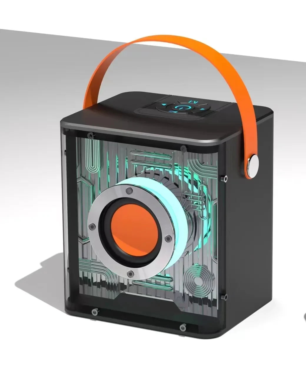 KTX-005395 Portable Bluetooth Karaoke Speaker with USB Connectivity and RGB LED Lights