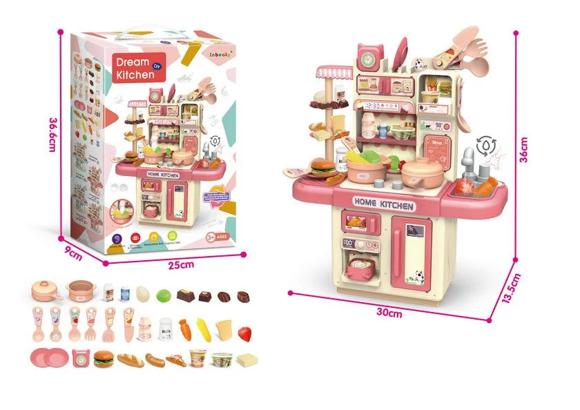 HKM-261459 Interactive Kitchen Play Set for Kids - Customized Role Play Cooking Toy for Ages 2-13