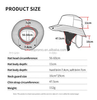 HKM-190675 UPF 50+ Sun Protection Bucket Hat for Outdoor Water Sports and Activities