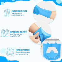 HKM-340499 Heat Resistant Silicone Pet Grooming Gloves for Comfortable Bathing and Massaging